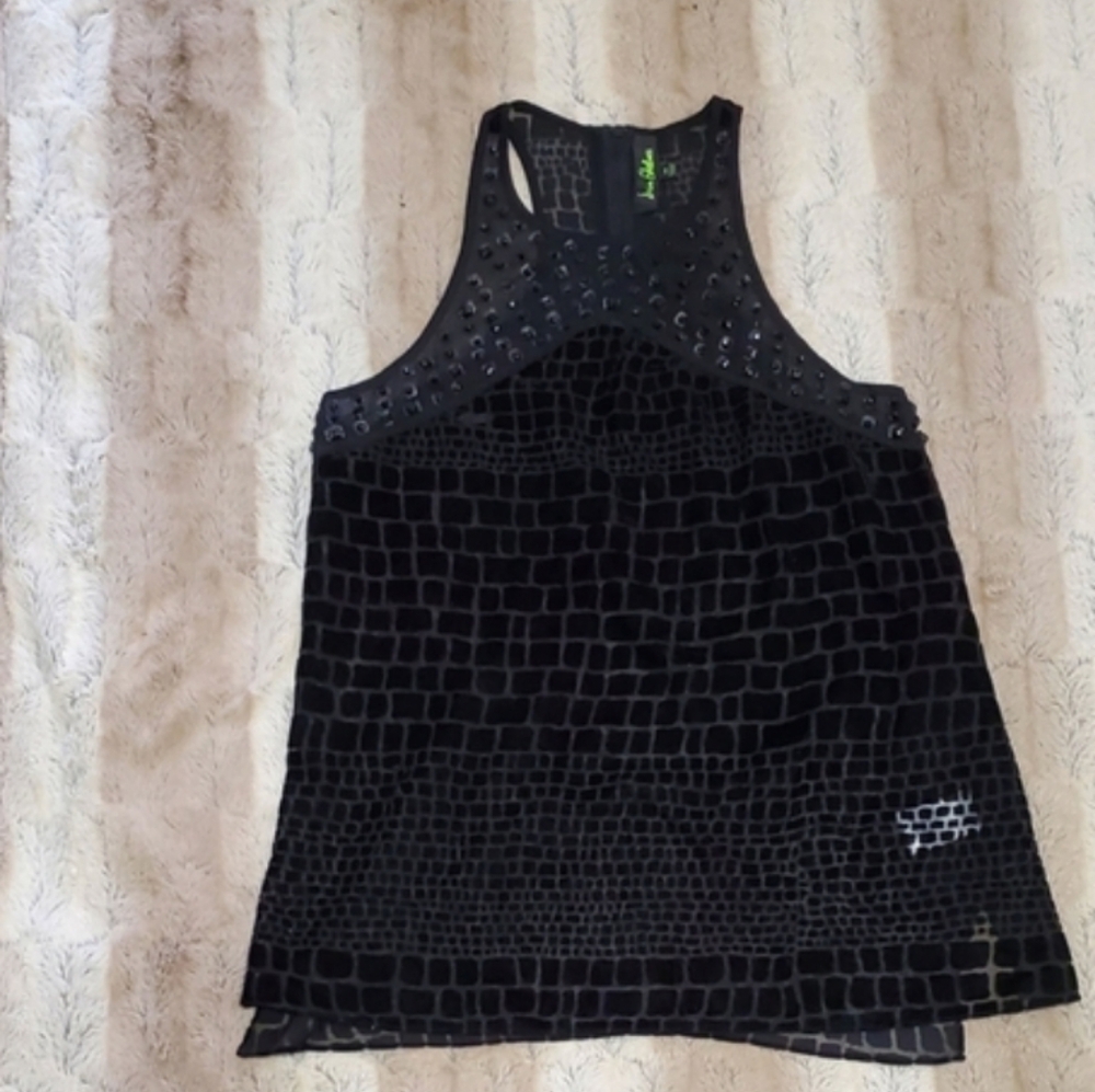 SAM EDELMAN‎ SHEER SLEEVELESS TOP..SIZE S